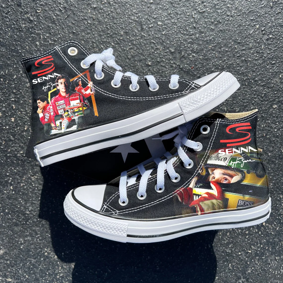 Ayrton Senna High Top Shoes 1 Ayrton Senna High Top Shoes