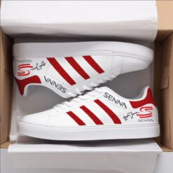 Ayrton Senna Red Stan Smith Shoes