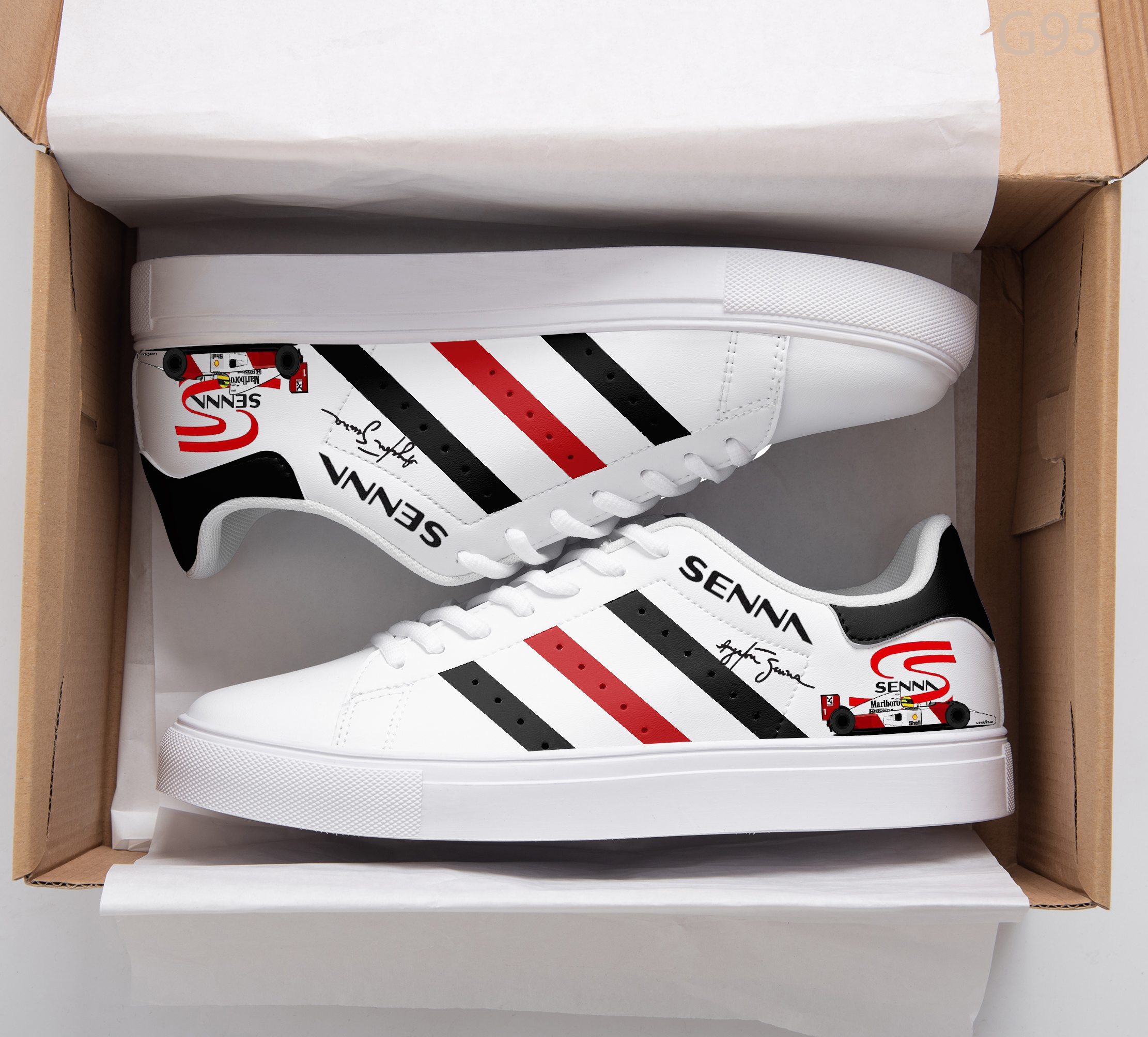 Ayrton Senna Stan Smith Shoes 1 Ayrton Senna Stan Smith Shoes