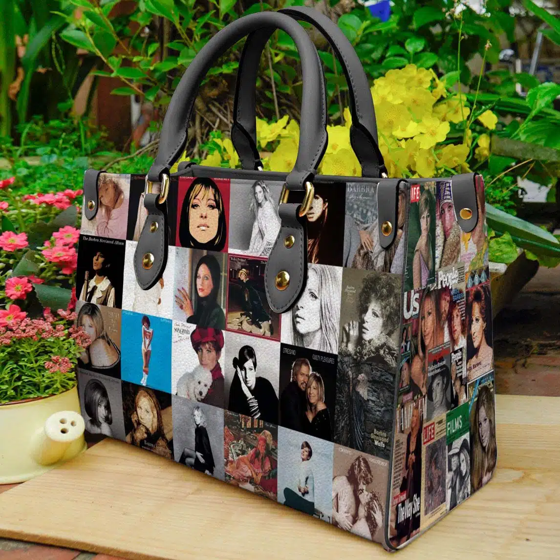 Barbra Streisand Leather Handbag 1 Barbra Streisand Leather Handbag
