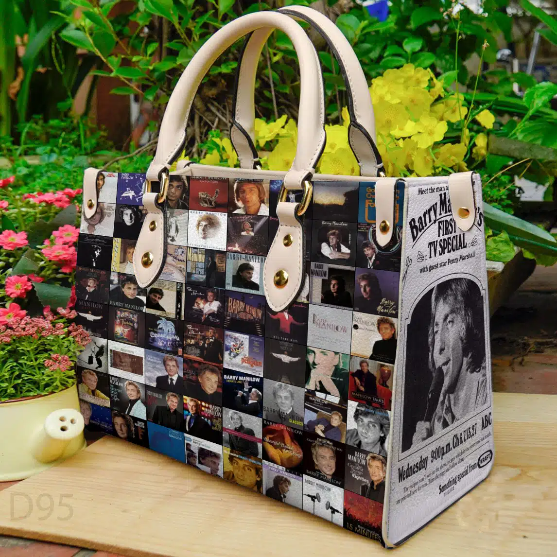 Barry Manilow Lover Leather Handbag 1 Barry Manilow Lover Leather Handbag