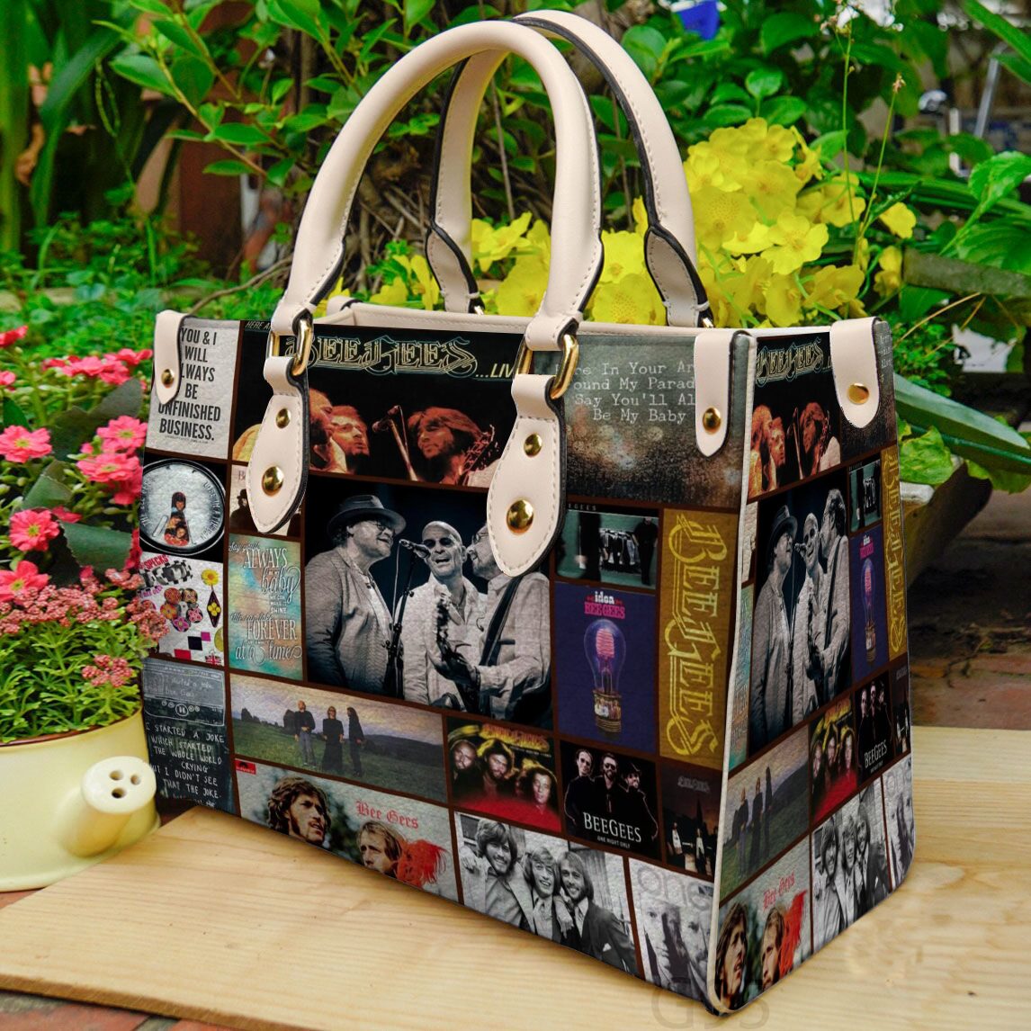 Bee Gees Leather Handbag 1 Bee Gees Leather Handbag