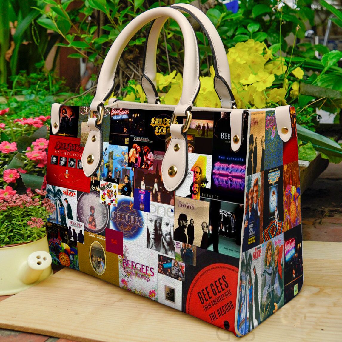 Bee Gees Leather Handbag 1 Bee Gees Leather Handbag