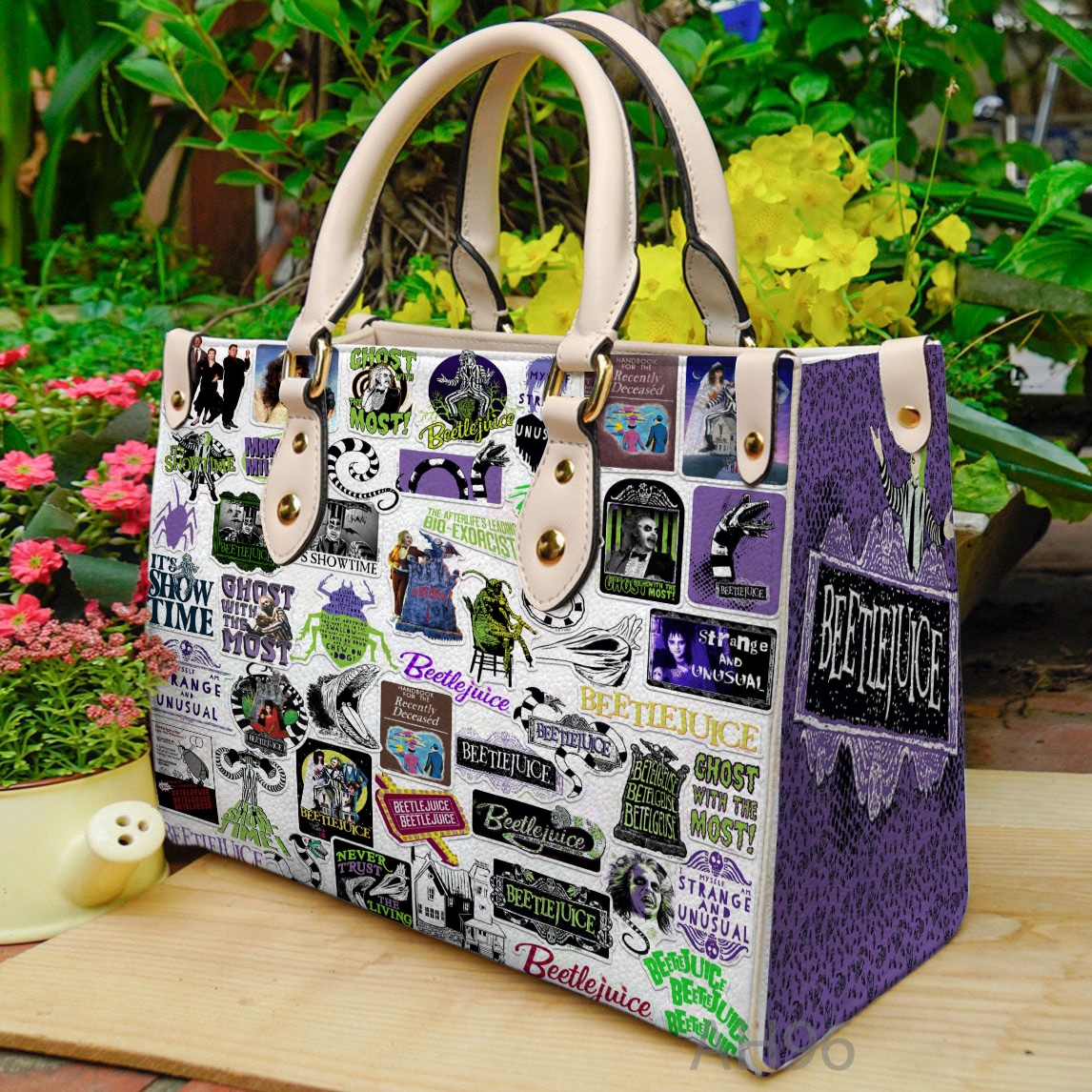 Beetlejuice Leather Handbag 02 1 Beetlejuice Leather Handbag 02