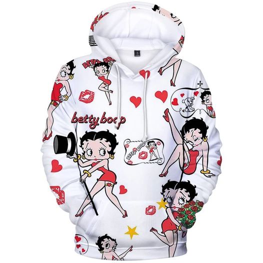 Betty Boop 1G Hoodie Zip Hoodie 3D 1 Betty Boop 1G Hoodie Zip Hoodie 3D