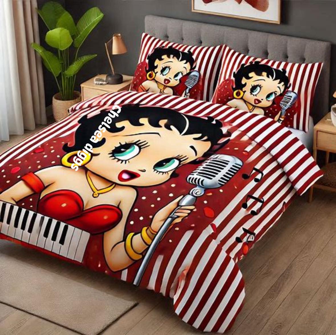 Betty Boop Love A1 Blanket Bedding Set 1 Betty Boop Love A1 Blanket Bedding Set
