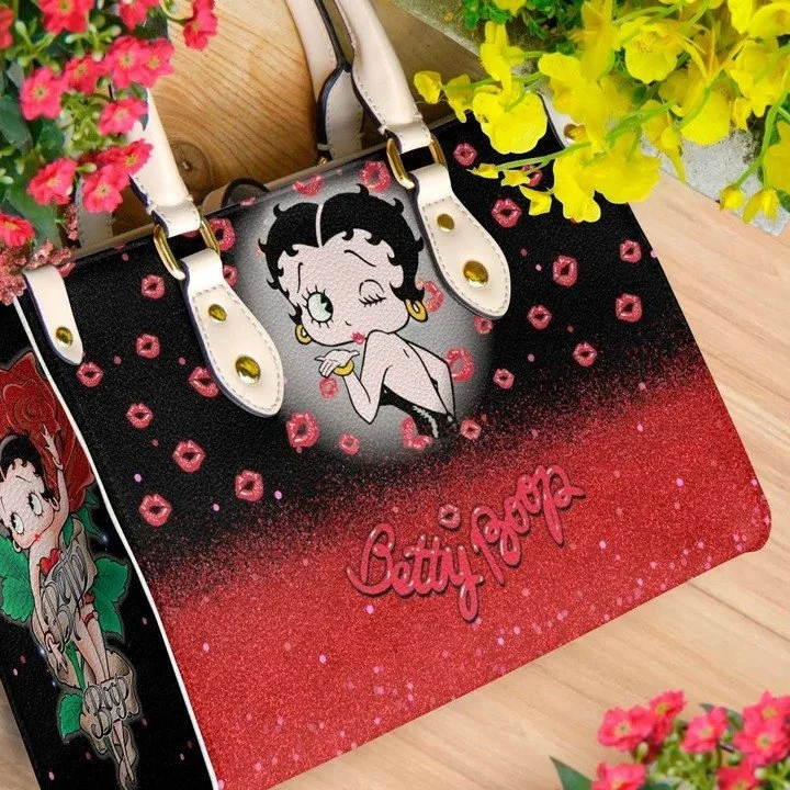 Betty Boop White 1G Leather Handbag 1 Betty Boop White 1G Leather Handbag