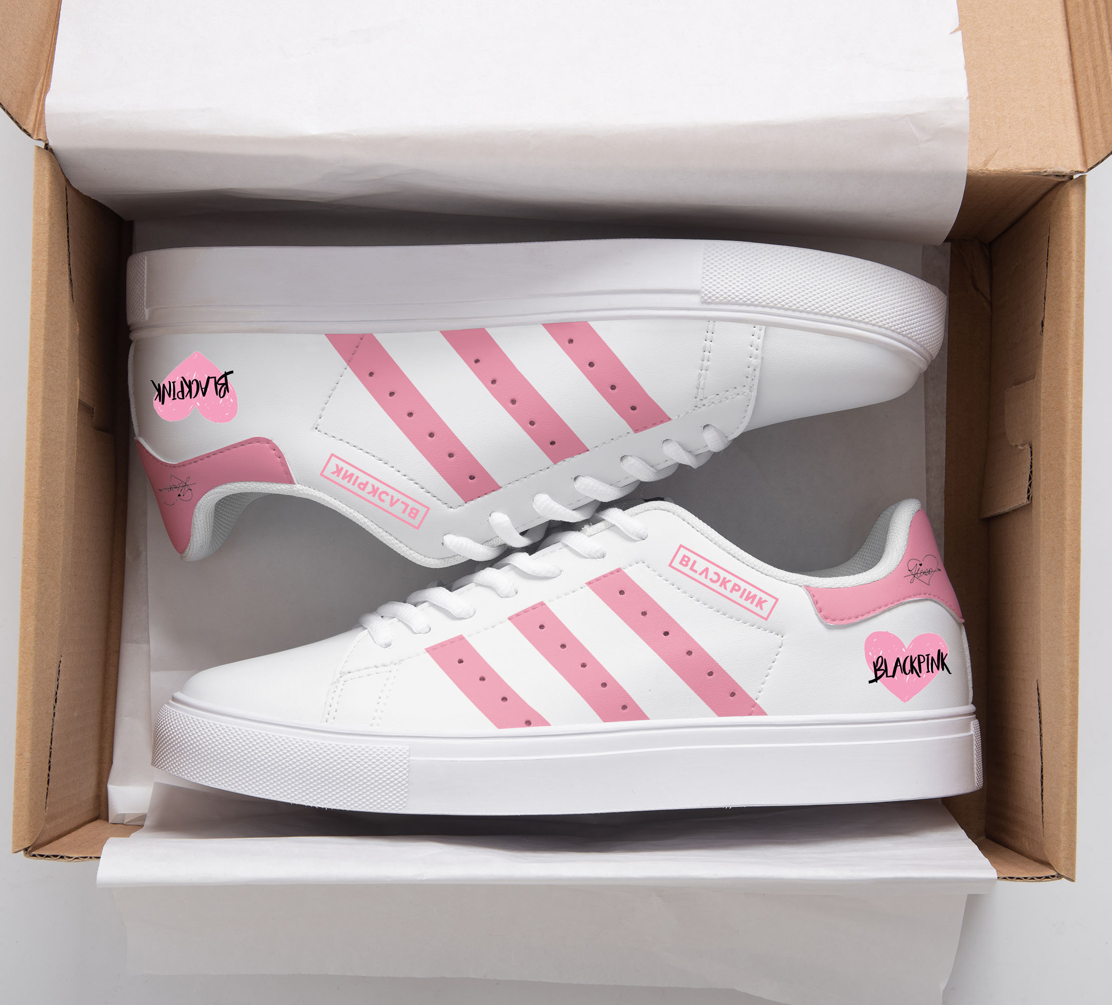 Black Pink Stan Smith Shoes 1 Black Pink Stan Smith Shoes
