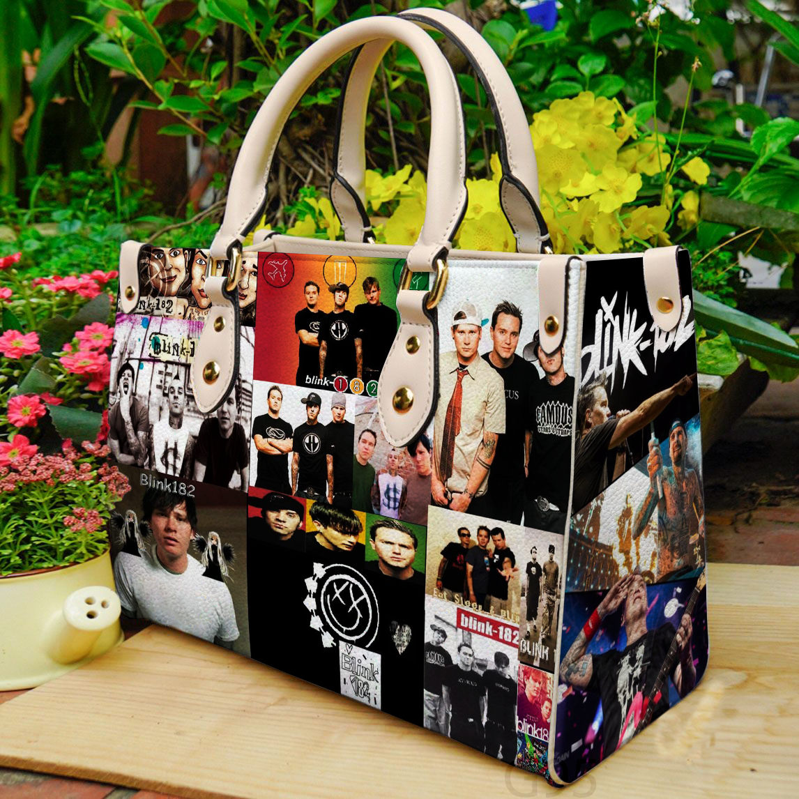 Blink-182 Leather Handbag 1 Blink-182 Leather Handbag