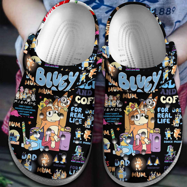 Bluey Soft Clogs Love 1 Bluey Soft Clogs Love