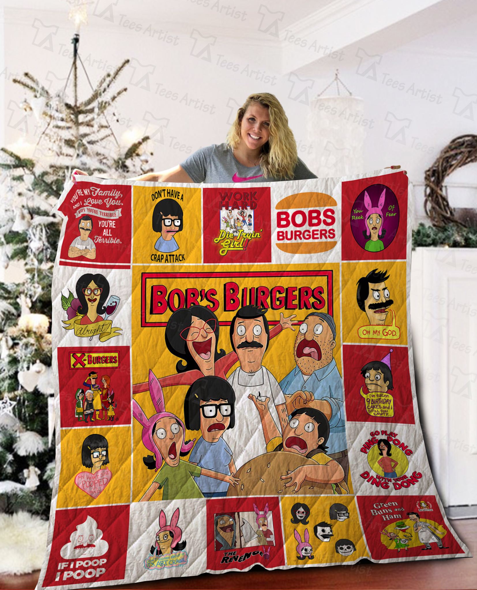 Bob’s Burgers Blanket Quilty 1 Bob’s Burgers Blanket Quilty