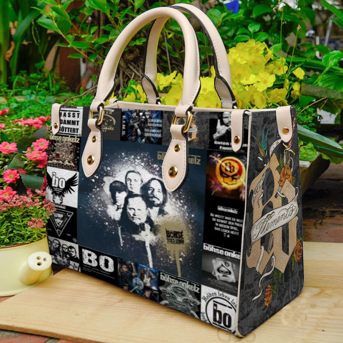 Böhse Onkelz Leather Handbag 1 Böhse Onkelz Leather Handbag