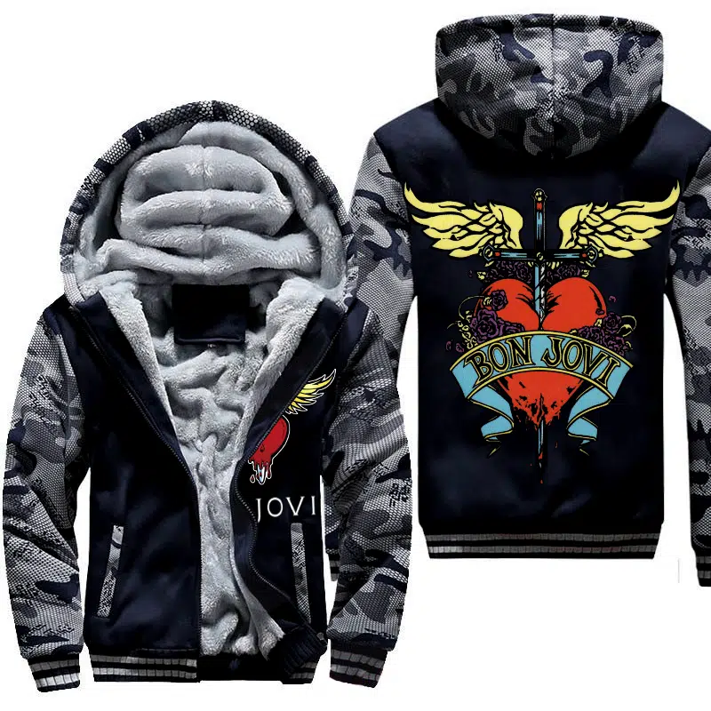 Bon Jovi A1 Fleece Jacket 1 Bon Jovi A1 Fleece Jacket