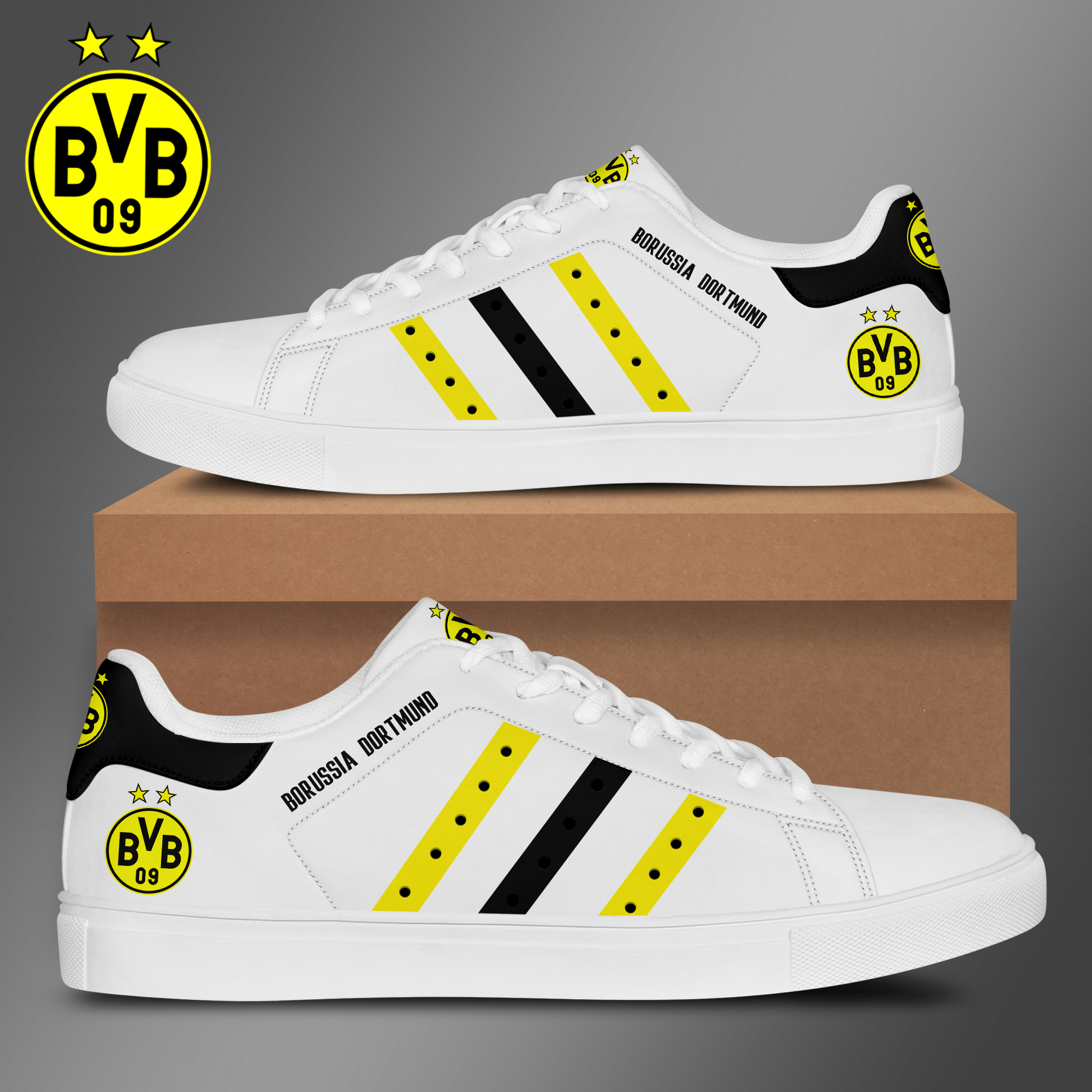 Borussia Dortmund Stan Smith Shoes 1 Borussia Dortmund Stan Smith Shoes