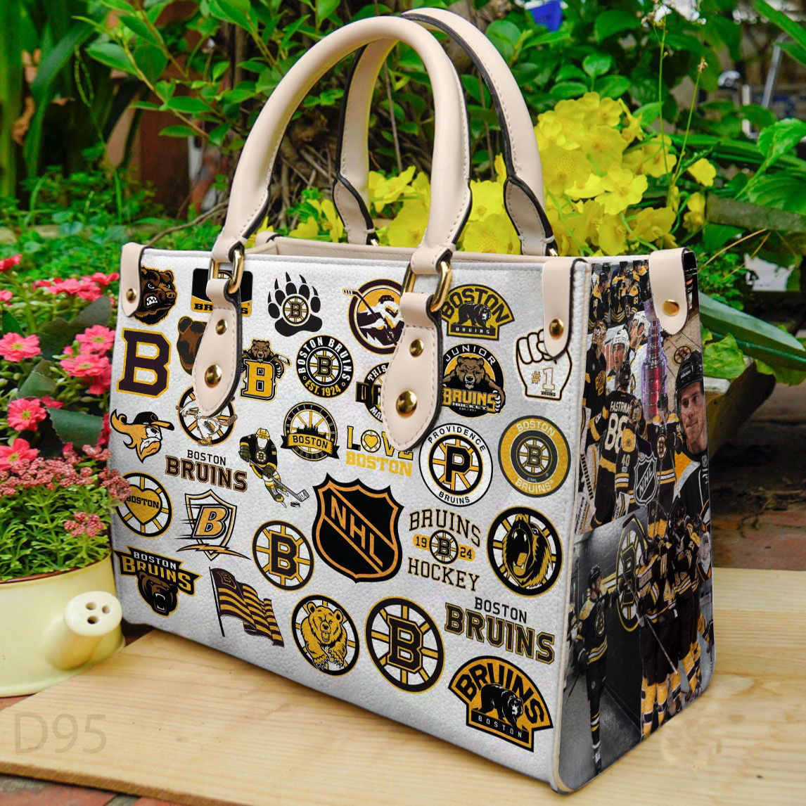 Boston Bruins Leather Handbag 1 Boston Bruins Leather Handbag