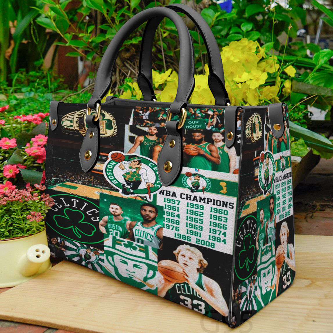 Boston Celtics Leather Handbag 1 Boston Celtics Leather Handbag