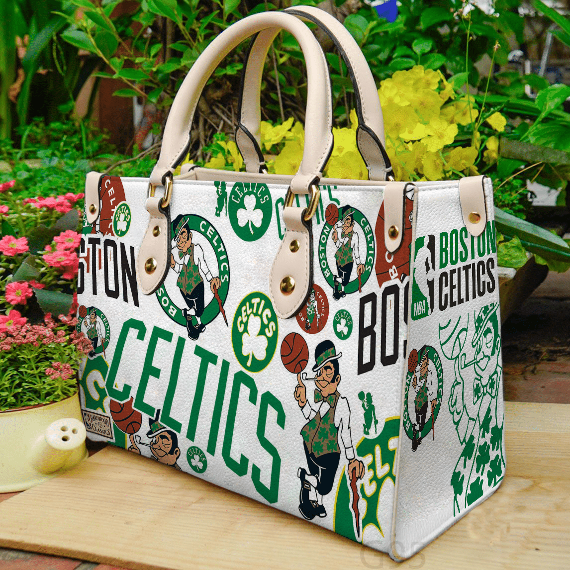 Boston Celtics Leather Handbag 1 Boston Celtics Leather Handbag