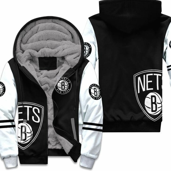Brooklyn Nets Fleece Jacket 1 Brooklyn Nets Fleece Jacket