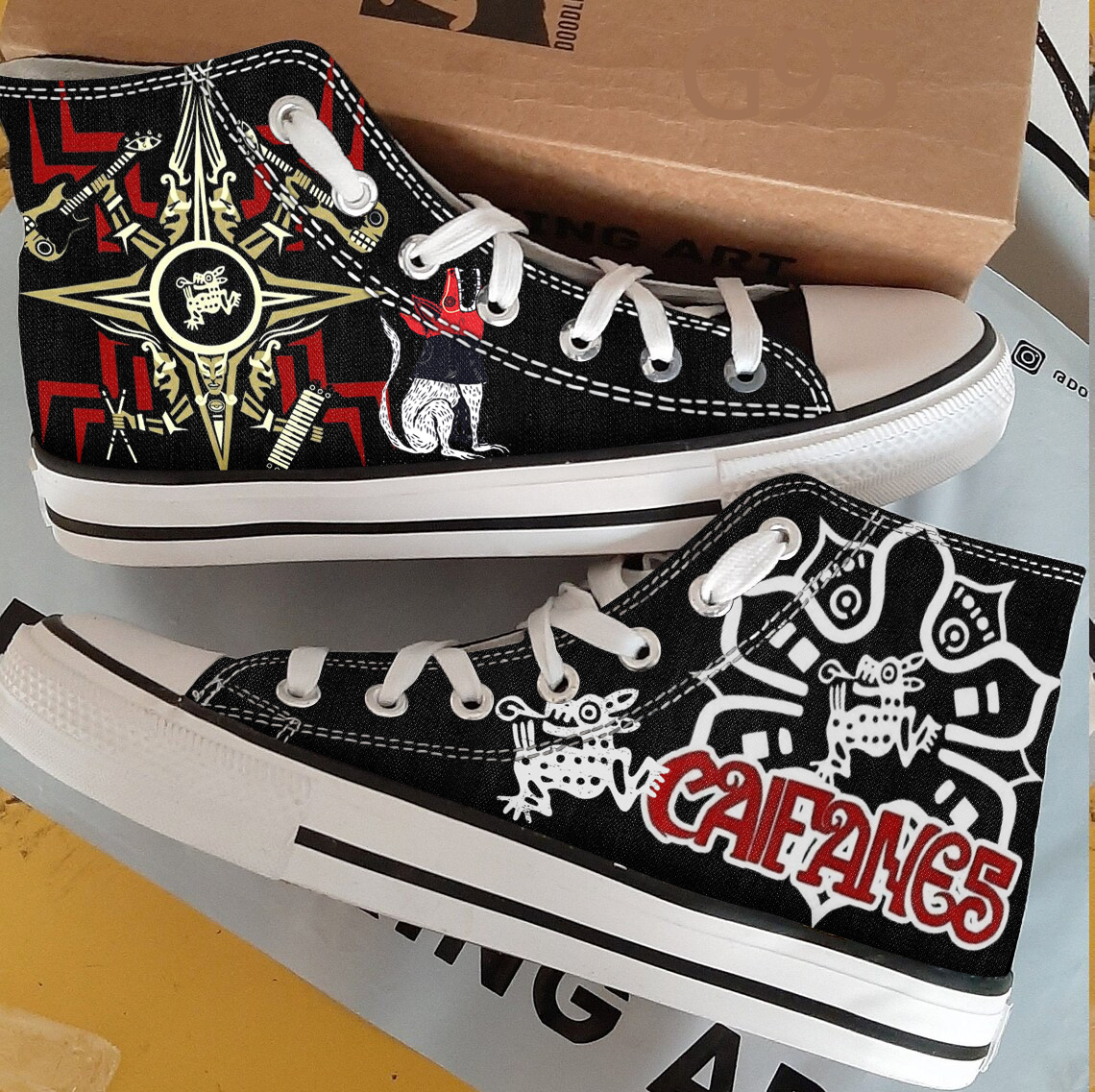 Caifanes High Top Shoes 1 Caifanes High Top Shoes