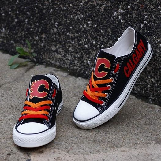 Calgary Flames Low Top Shoes 1 Calgary Flames Low Top Shoes