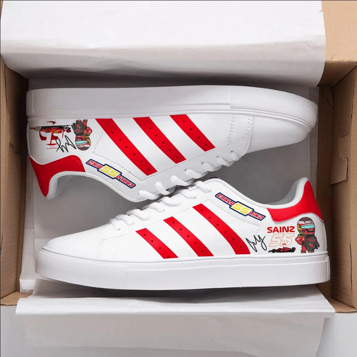 Carlos Sainz Jr. Stan Smith Shoes 1 Carlos Sainz Jr. Stan Smith Shoes