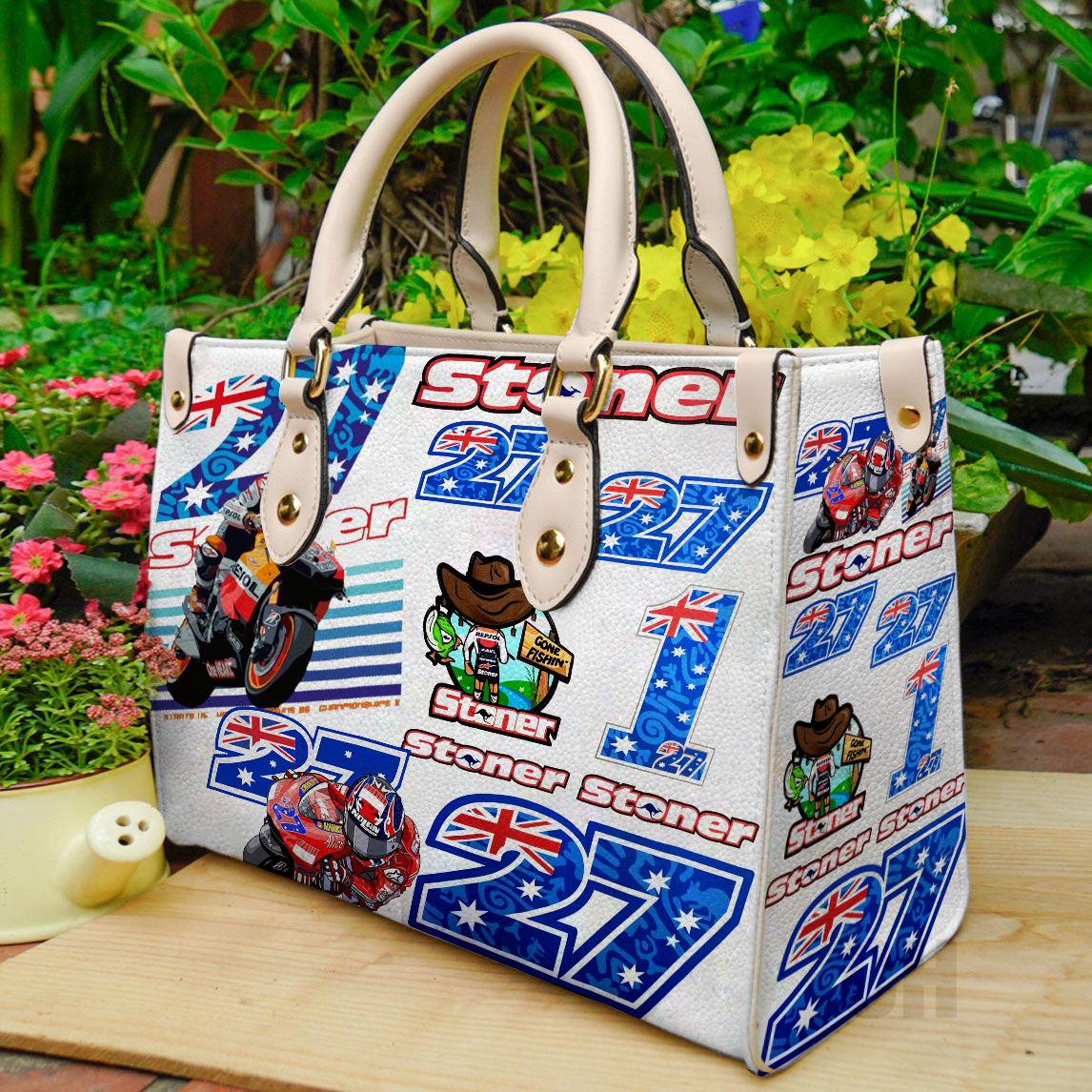 Casey Stoner Leather Handbag 1 Casey Stoner Leather Handbag