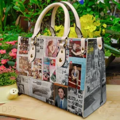 Charles Aznavour Leather Handbag