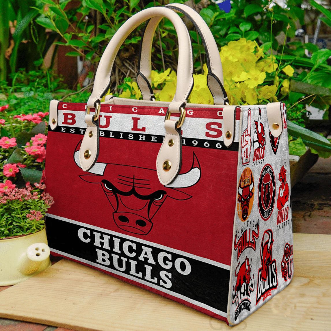 Chicago Bulls Leather Handbag 1 Chicago Bulls Leather Handbag