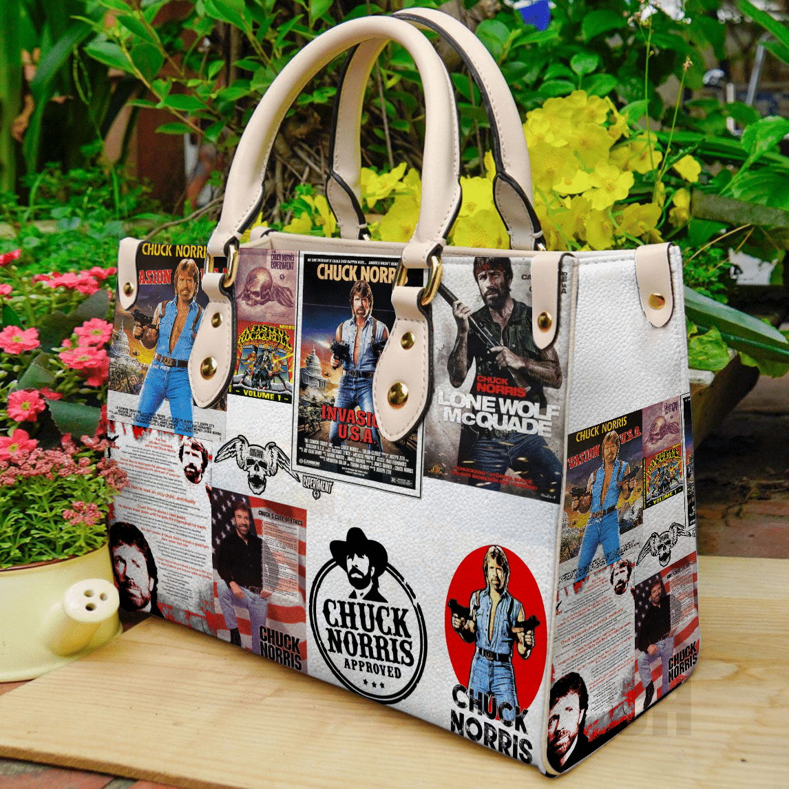 Chuck Norris Leather Handbag 1 Chuck Norris Leather Handbag