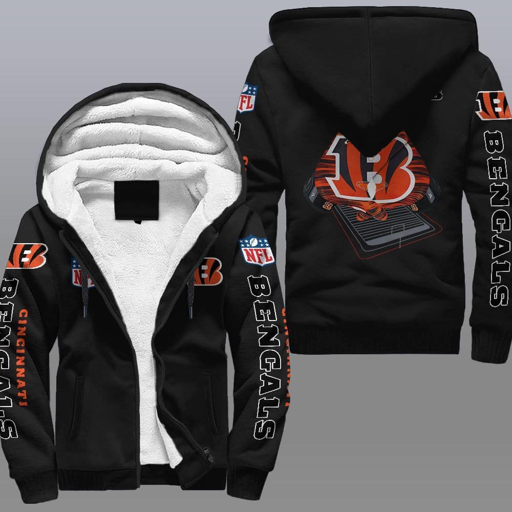 Cincinnati Bengals Black Fleece Jacket 1 Cincinnati Bengals Black Fleece Jacket