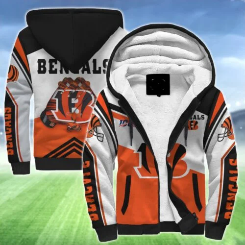 Cincinnati Bengals Fleece Jacket 1 Cincinnati Bengals Fleece Jacket