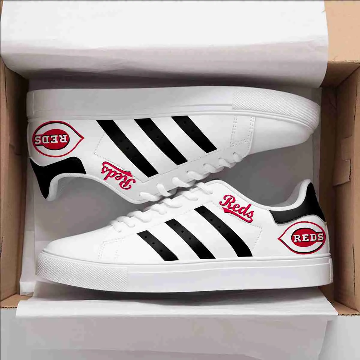 Cincinnati Reds Stan Smith Shoes 1 Cincinnati Reds Stan Smith Shoes