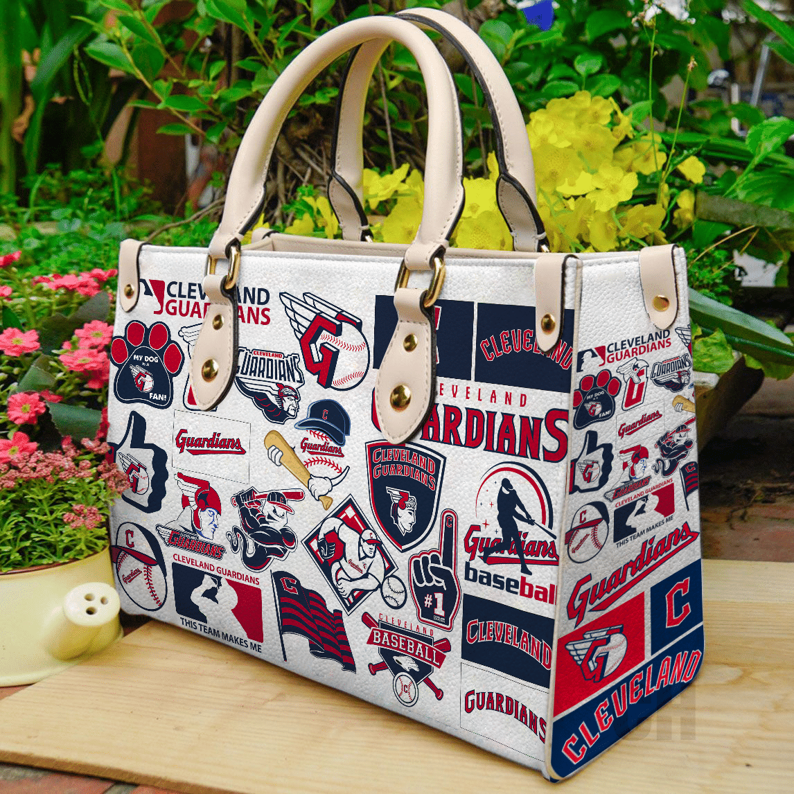 Cleveland Guardians Leather Handbag 1 Cleveland Guardians Leather Handbag