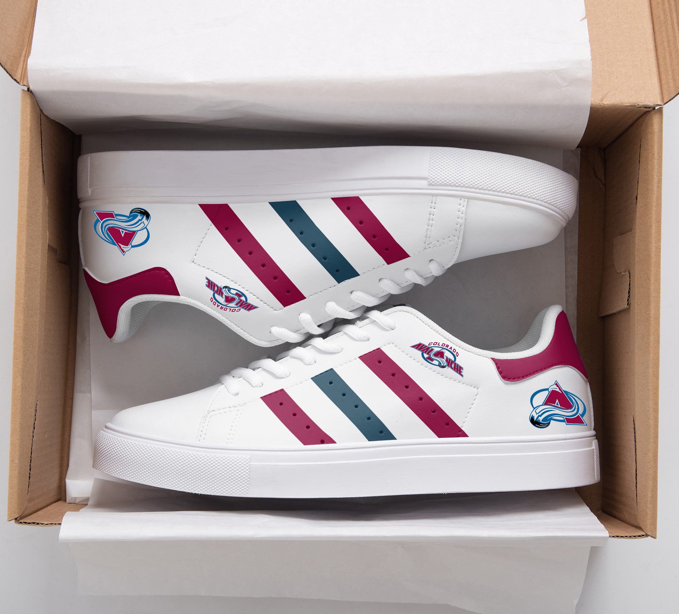 Colorado Avalanche Stan Smith Shoes 1 Colorado Avalanche Stan Smith Shoes