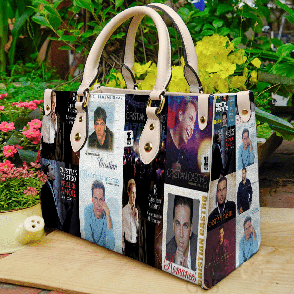 Cristian Castro Leather Handbag 1 Cristian Castro Leather Handbag