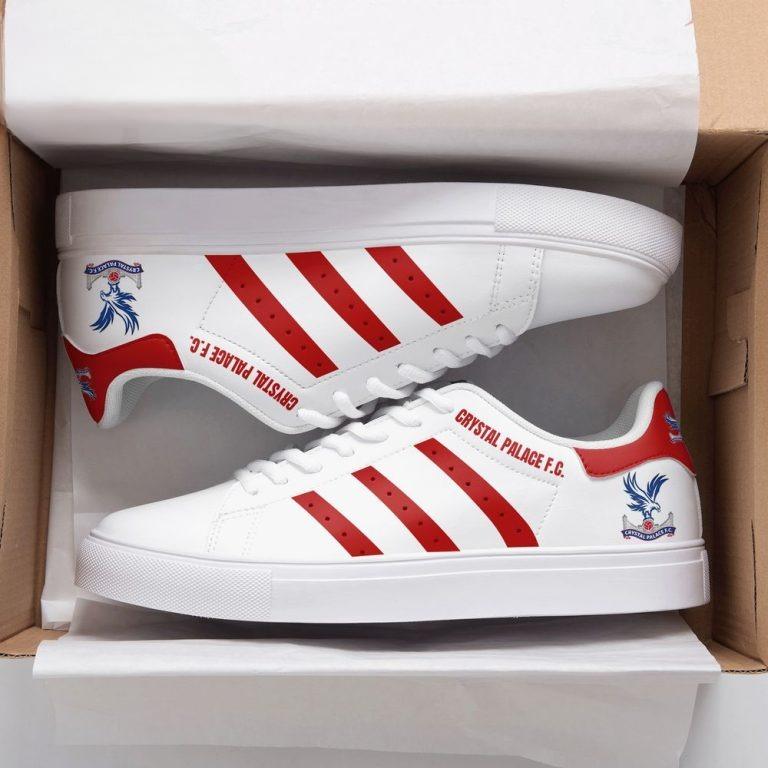 Crystal Palace FC White Red Stan Smith Shoes 1 Crystal Palace FC White Red Stan Smith Shoes