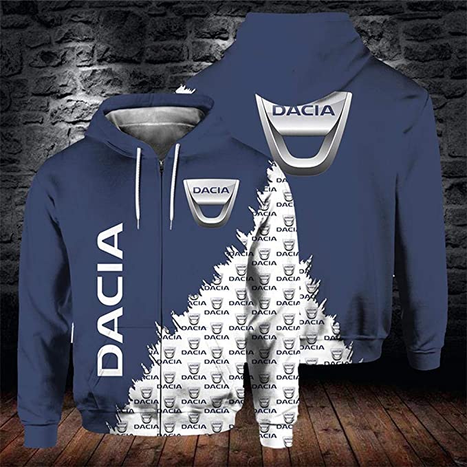 Dacia Hoodie Zip Hoodie 3D 1 Dacia Hoodie Zip Hoodie 3D