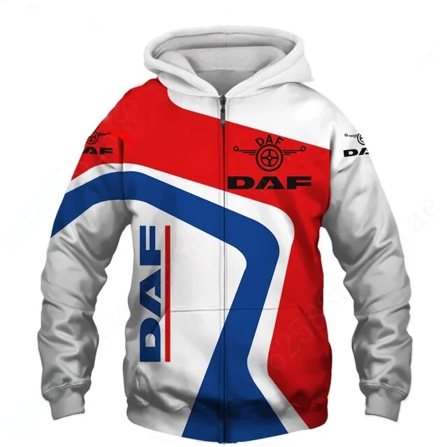 Daf Hoodie Zip Hoodie 3D 1 Daf Hoodie Zip Hoodie 3D