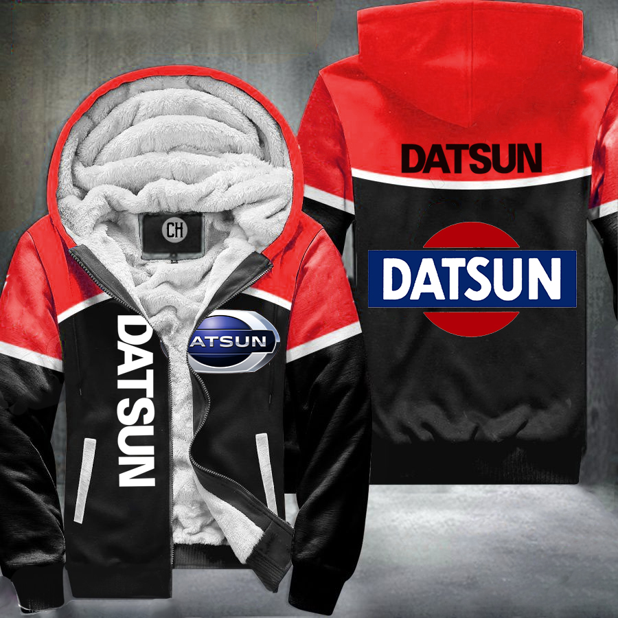 Datsun Red Fleece Jacket 1 Datsun Red Fleece Jacket