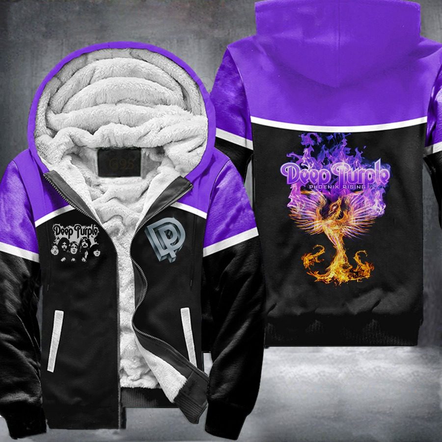 Deep Purple Fleece Jacket 1 Deep Purple Fleece Jacket