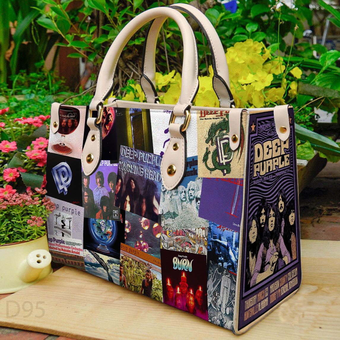 Deep Purple Leather Handbag 1 Deep Purple Leather Handbag