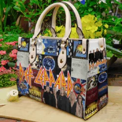 Def Leppard Lover A1 Leather Handbag