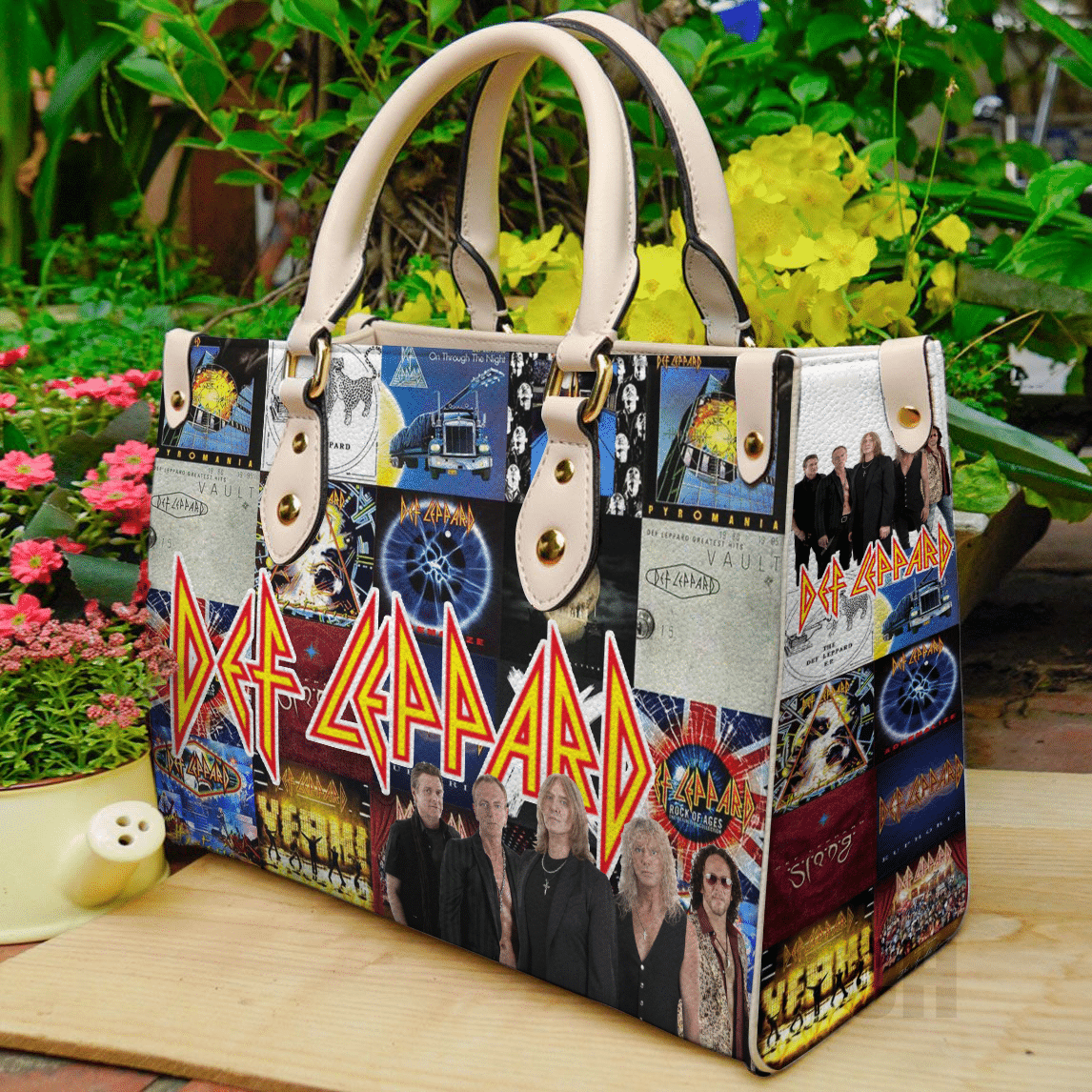 Def Leppard Lover A1 Leather Handbag 1 Def Leppard Lover A1 Leather Handbag