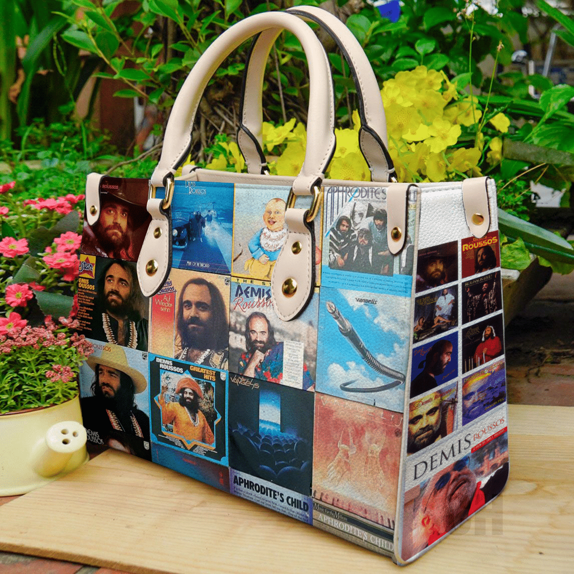 Demis Roussos Leather Handbag 1 Demis Roussos Leather Handbag