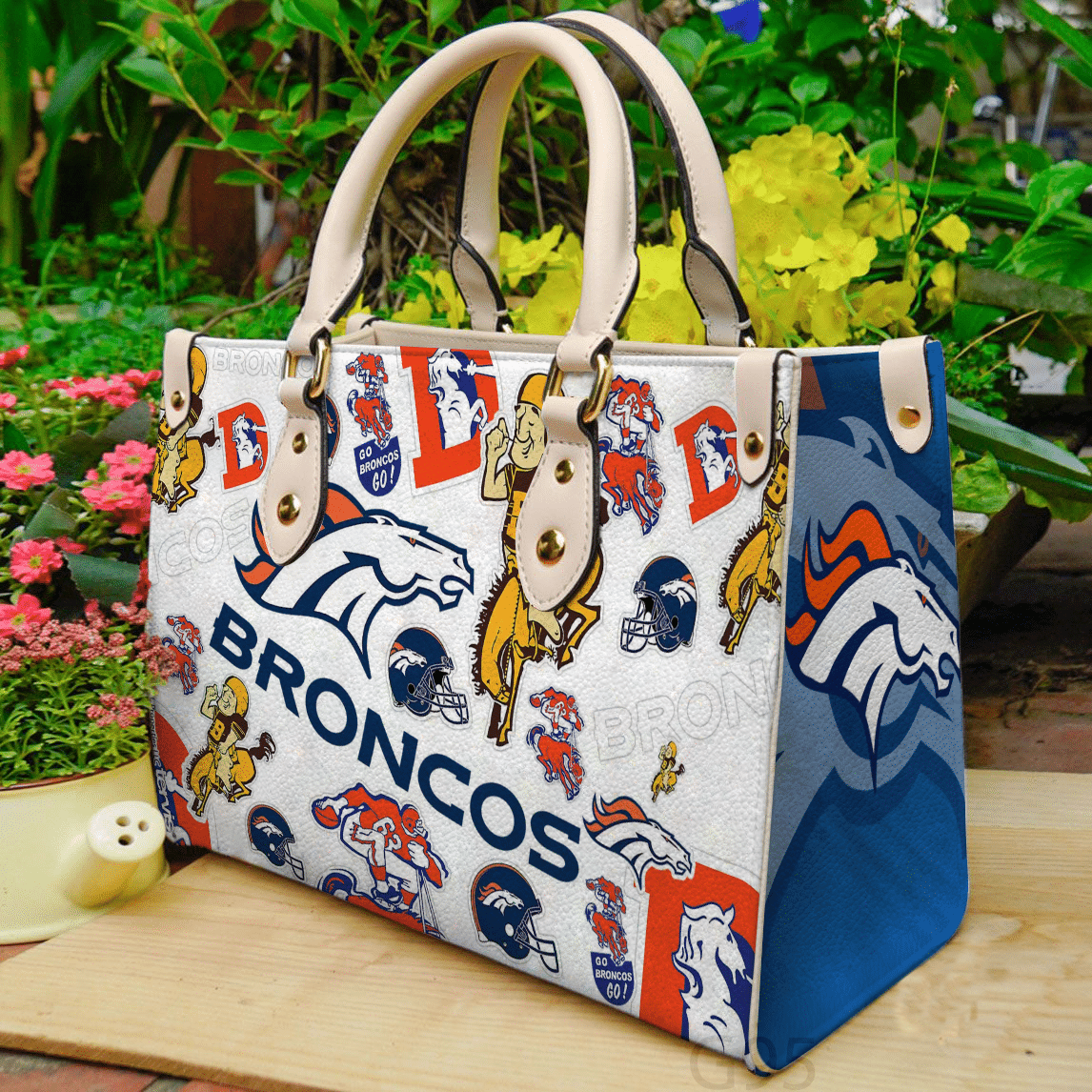 Denver Broncos A1 Leather Handbag 1 Denver Broncos A1 Leather Handbag