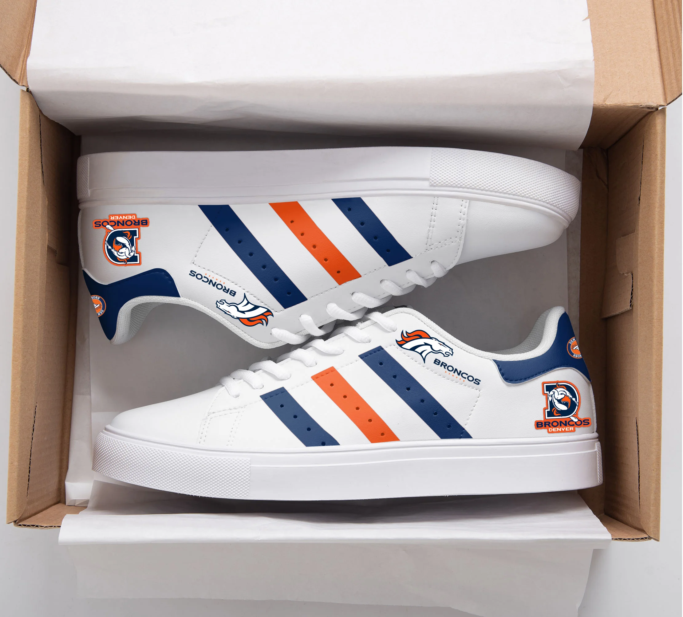 Denver Broncos Stan Smith Shoes 1 Denver Broncos Stan Smith Shoes