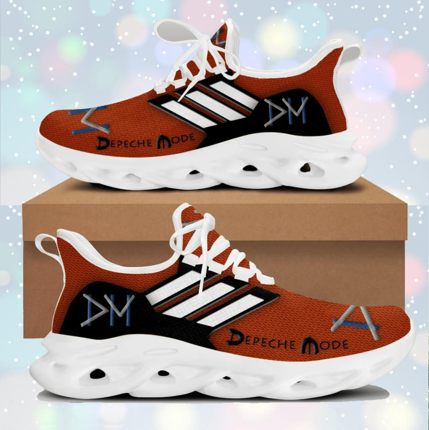 Depeche Mode Red White Max Soul Shoes 1 Depeche Mode Red White Max Soul Shoes