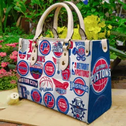 Detroit Pistons Leather Handbag