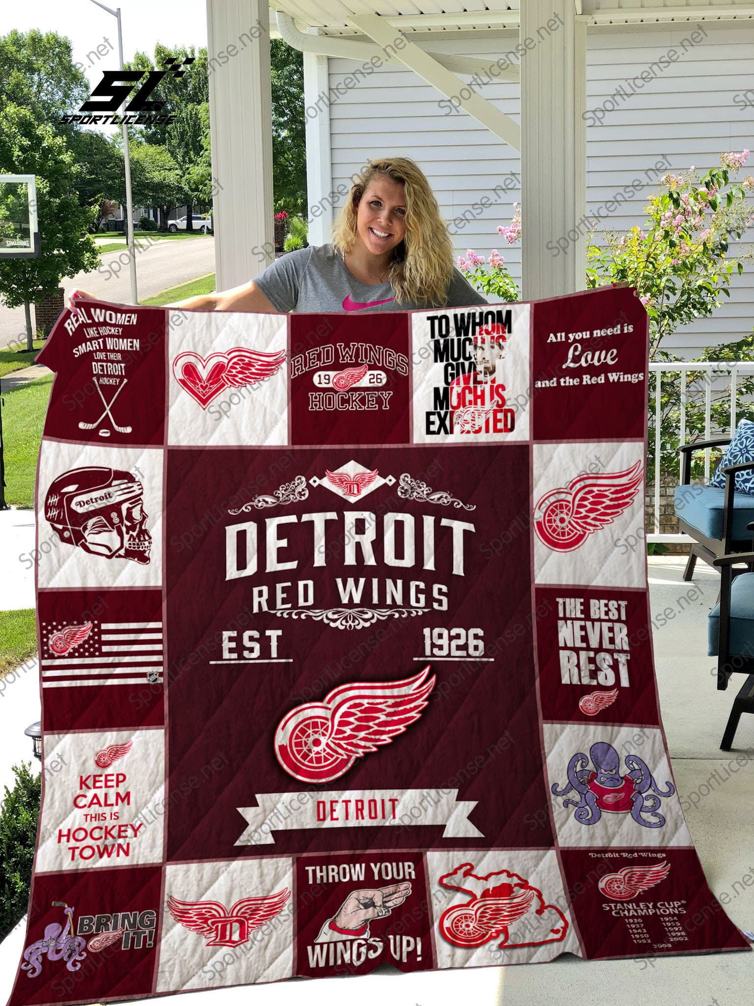 Detroit Red Wings 2 Blanket 1 Detroit Red Wings 2 Blanket
