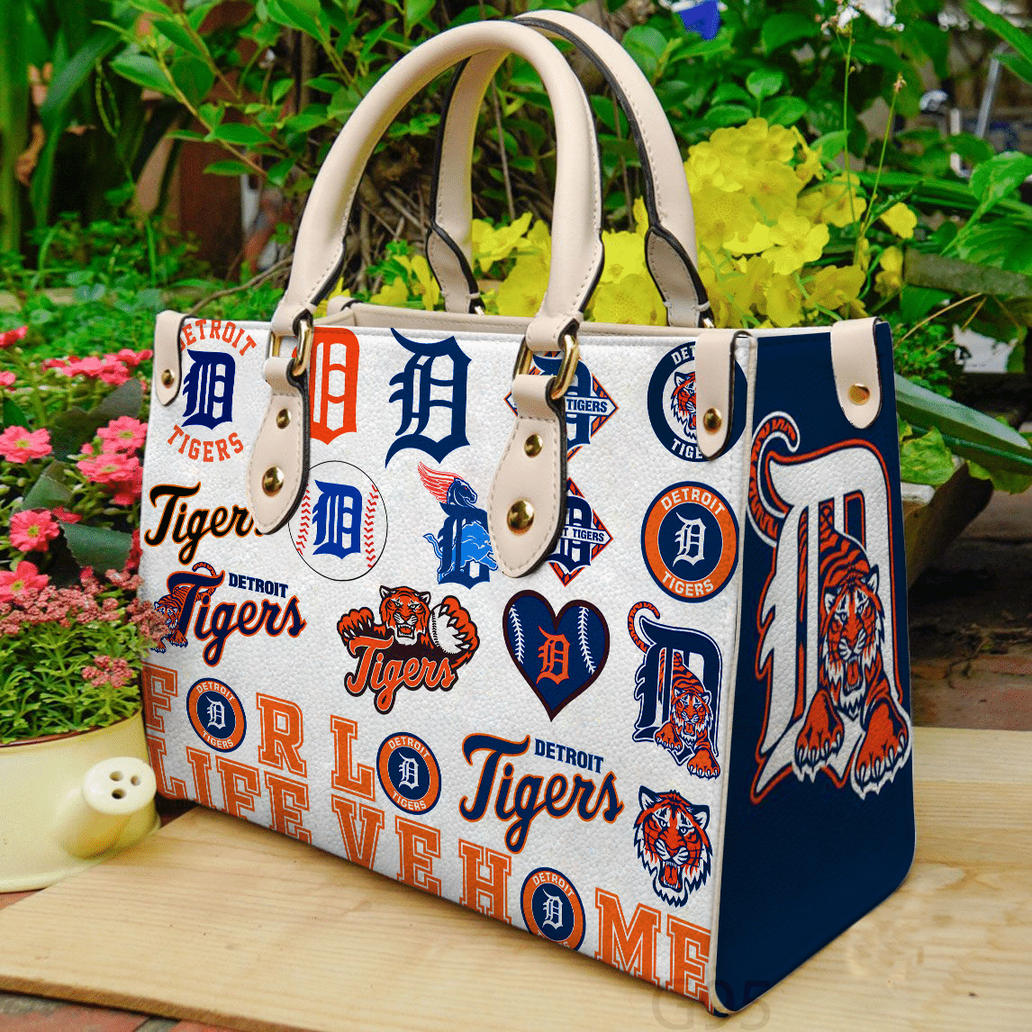 Detroit Tigers 1 Leather Handbag 1 Detroit Tigers 1 Leather Handbag